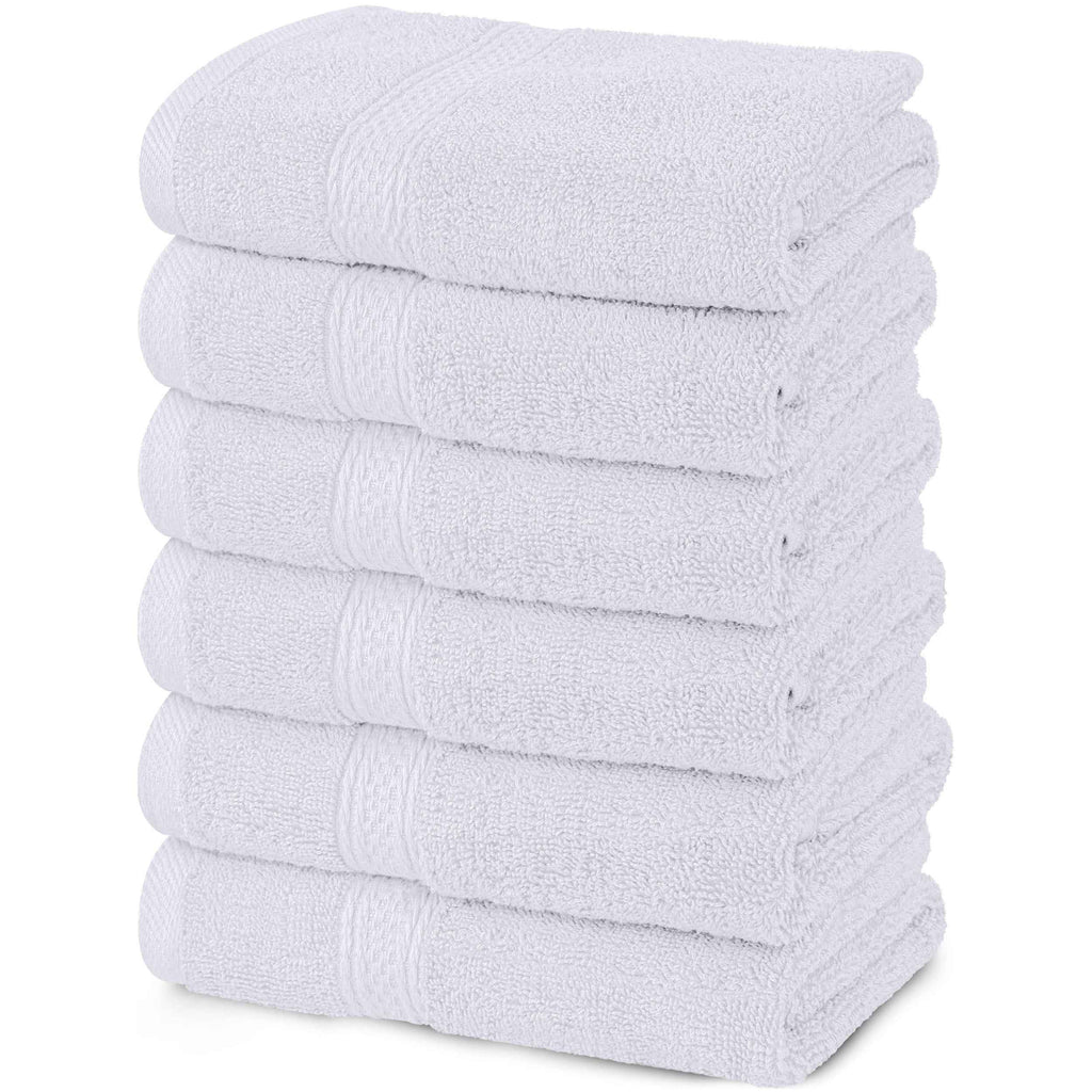 Calibrewise Hand Towels 6 Pack (Grey) – 600 GSM Cotton Bathroom Towels