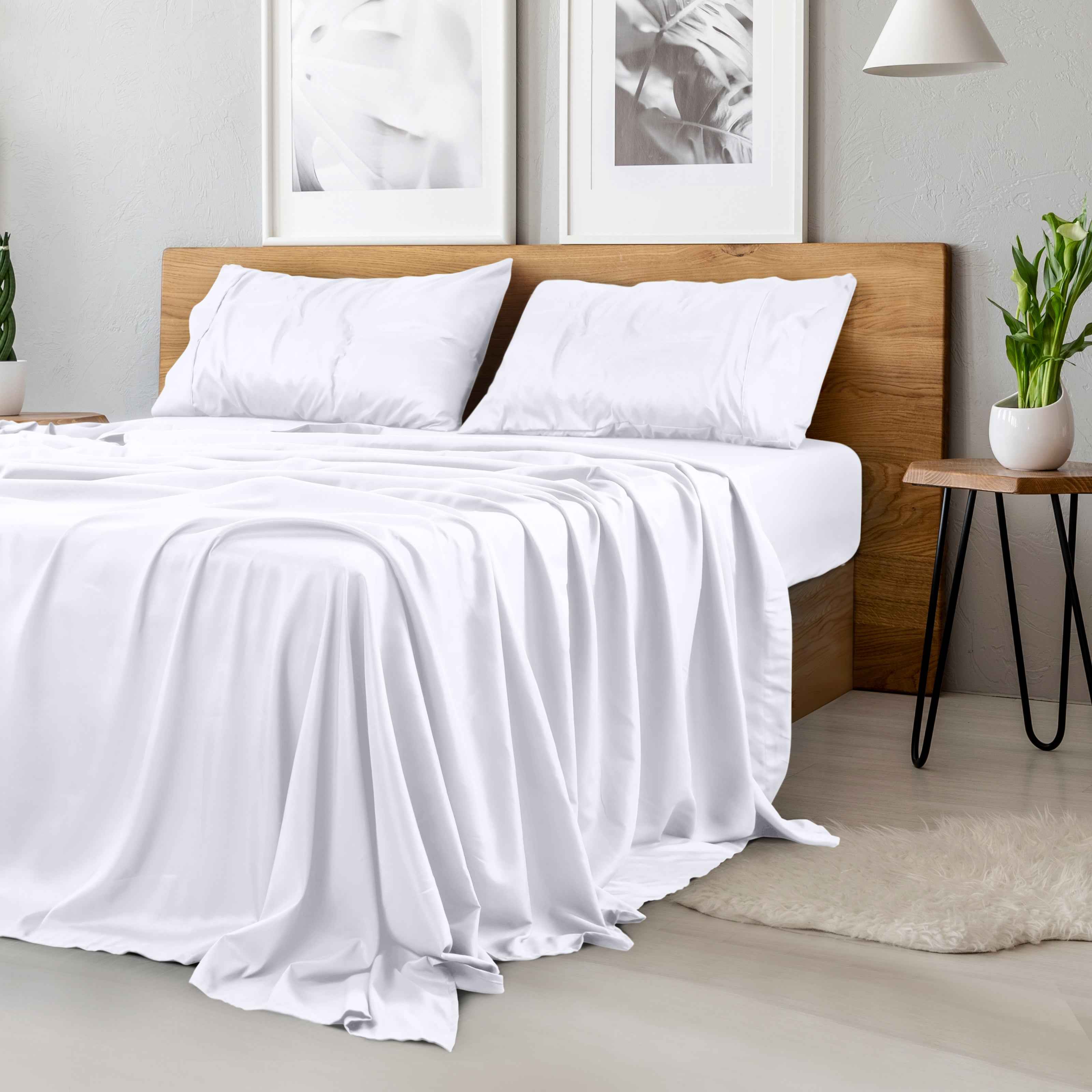 Calibrewise Microfiber Bedsheet Set – 4 Piece Soft Breathable Bedding