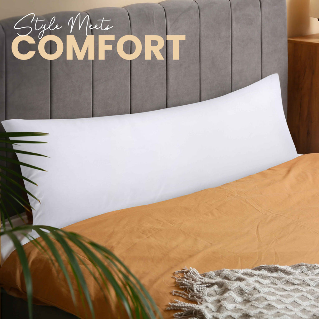 Calibrewise Full Body Pillow 20x54 Inch (White) – Long Side Sleeper Pillow