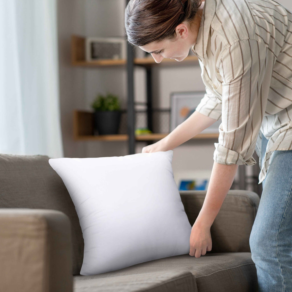 Calibrewise Throw Pillows Insert (Pack of 2, White) - 28 x 28 Inches Bed and Couch Pillows - Indoor Decorative Pillow