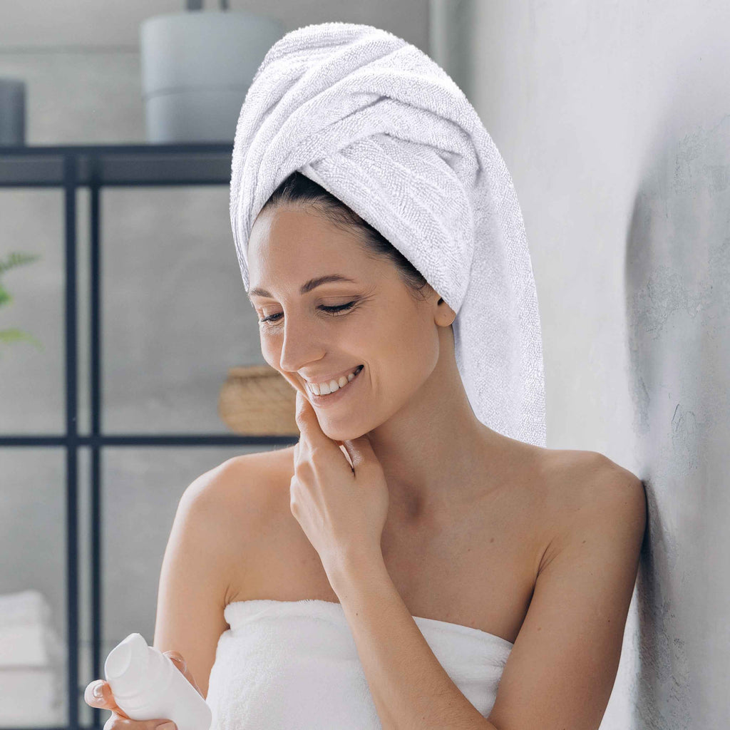 Calibrewise Bath Towels 4 Pack (White) – Quick Dry 100% Cotton Daily Use