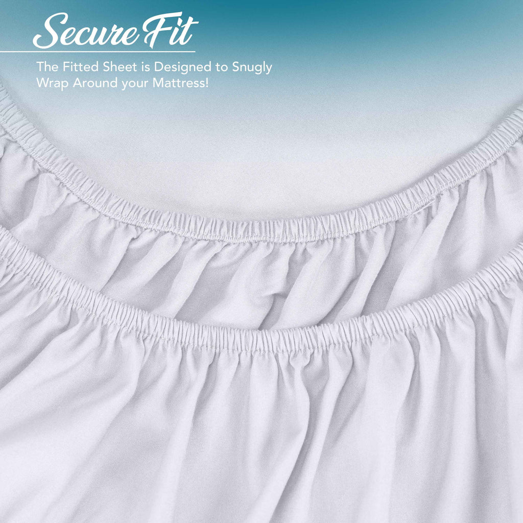 Calibrewise Microfiber Bedsheet Set – 4 Piece Soft Breathable Bedding