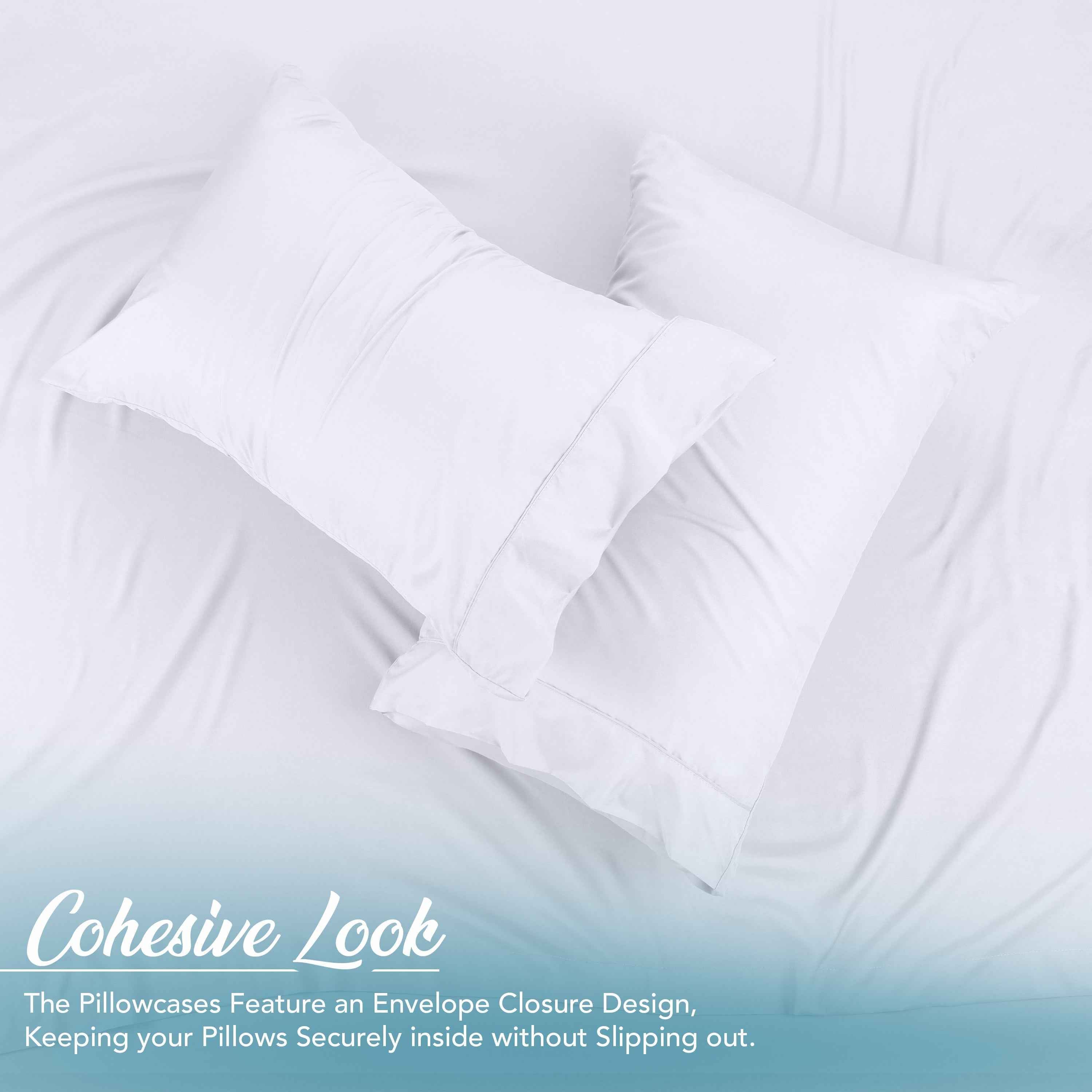 Calibrewise Microfiber Bedsheet Set – 4 Piece Soft Breathable Bedding