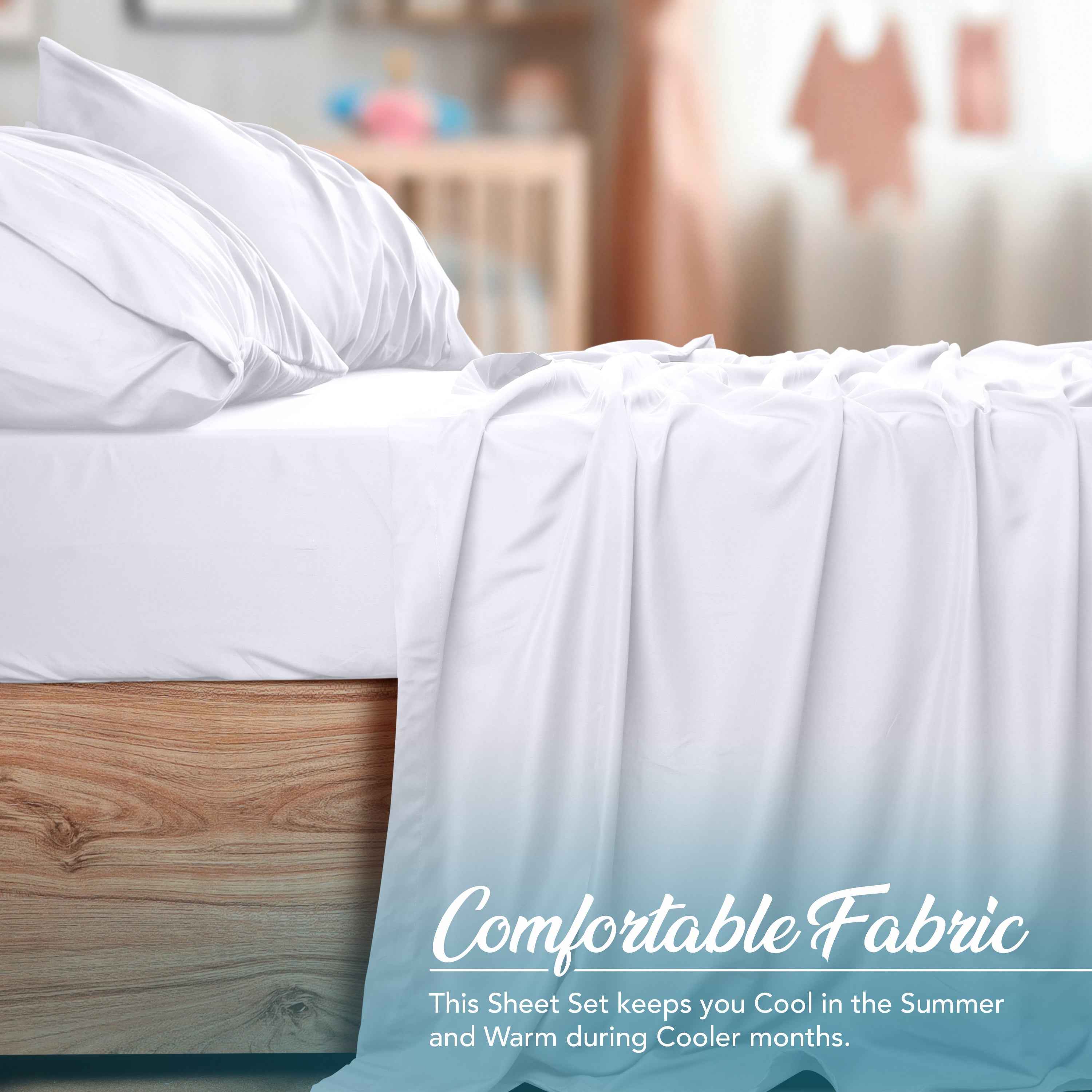 Calibrewise Microfiber Bedsheet Set – 4 Piece Soft Breathable Bedding